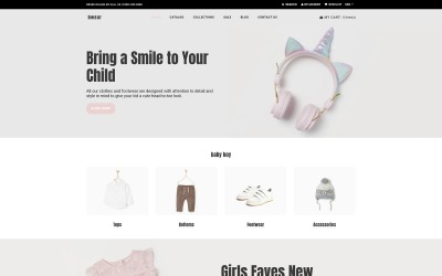 Bwear - Babykledingwinkel Modern Shopify-thema
