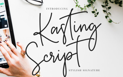 Carattere Kasting Script Signature