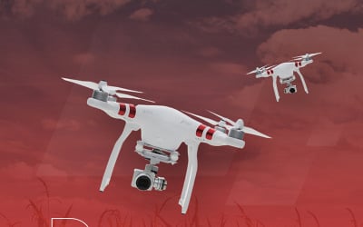 Droneva – PowerPoint technológiai sablon