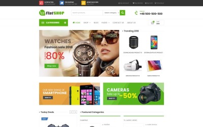 "FlatSHOP - Multipurpose Elementor" thème WooCommerce adaptatif #76951