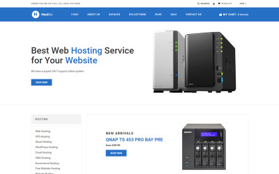 HostGo - Tema limpo do Shopify de eletrônicos e gadgets