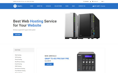 HostGo - Tema Shopify pulito per elettronica e gadget