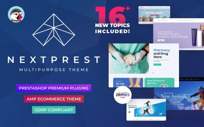 Modello PrestaShop Responsive #76952 "Nextprest - Website Ecommerce Online Store"