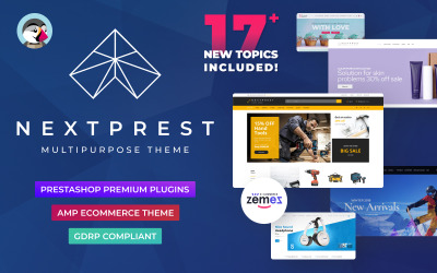 "Nextprest - Website Ecommerce Online Store" - адаптивний PrestaShop шаблон №76952