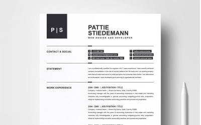 Pattie Stiedeman önéletrajz sablon