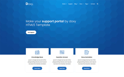 Responsywny szablon strony www Doxy - Knowlegebase & Documentation #76938