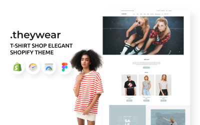 Theywear - Магазин футболок Элегантная тема Shopify