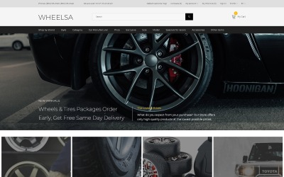 Wheelsa - Autos &amp;amp; Motorräder Gebrauchsfertige saubere OpenCart-Vorlage