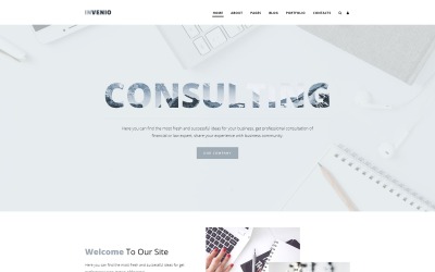 INVENIO - Konsultfärdig företags Joomla-mall