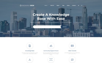 "Knowing Desk - Computers & Internet Multipage Corporate" thème Joomla adaptatif #77054