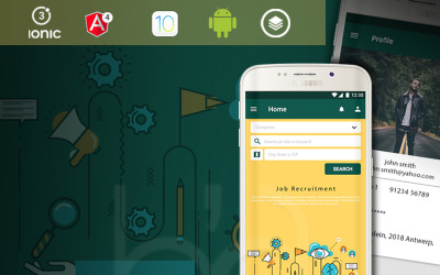 Modèle d'application d'emploi