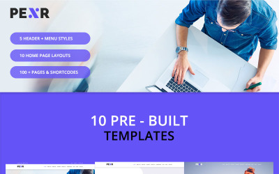 Modello Siti Web Responsive #77069 "Pexr - Responsive Multipurpose HTML5"