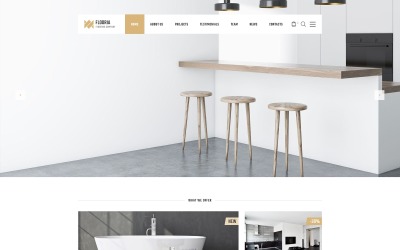 Responsive Flooria - Flooring One Page Clean HTML Açılış Sayfası #77087