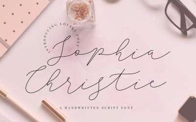 Sophia Christie cursief lettertype