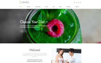 Tema Siti Web Responsive #77040 "Diane Moore - Doctor Ready-to-Use Clean HTML"