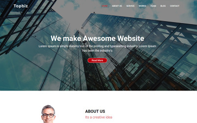 Topbiz - Multipurpose Landing Page Template