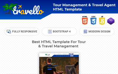 Travello HTML Website Template Web Sitesi #77063