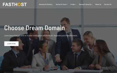 Fasthost - Web- und Domain-Hosting-Website-Vorlage