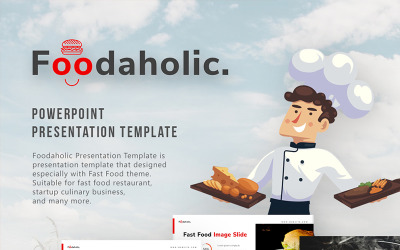 Foodaholic - Mutfak PowerPoint şablonu