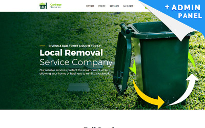 Garbage Services Landing Page Template