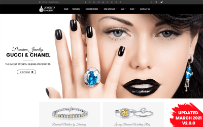 Jewecita - Kesitli Duyarlı Mücevher Mağazası Shopify Teması