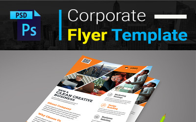 Neuer &amp;amp; sauberer Flyer - Vorlage für Corporate Identity