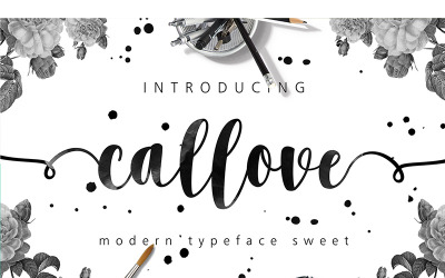 Carattere corsivo callove