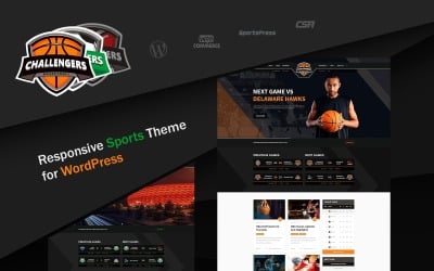 Challengers - тема WordPress для спортивных клубов