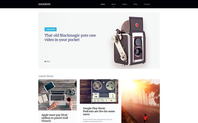 Gadnews - Modelo HTML do Moto CMS de análise de eletrônicos