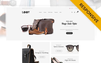LOOT - modelo responsivo OpenCart de loja de moda