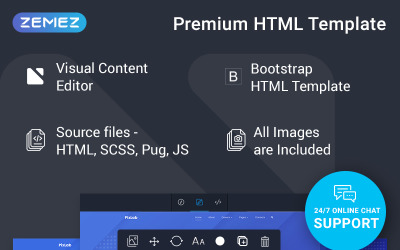 Responsive PixLab - Software Company Ready-to-Use Creative HTML Web Sitesi #77219