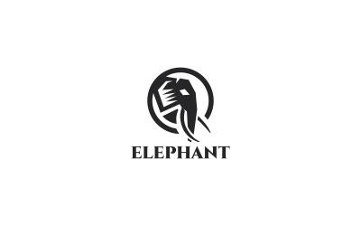 Слон логотип шаблон