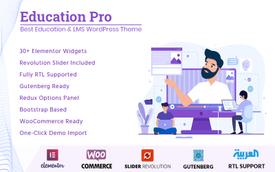 Education Pro – A legjobb oktatási és LMS Elementor WordPress téma