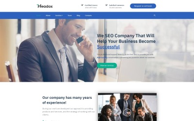 Headox - Tanácsadói szolgáltatások Többcélú WordPress Elementor téma