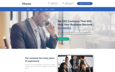 Headox - Tema multiuso WordPress Elementor de serviços de consultoria
