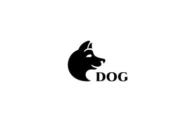 Modelo de logotipo de cachorro