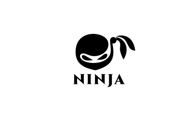 Ninja Baş Logo Şablonu
