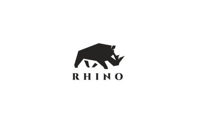 Plantilla de logotipo de Rhino