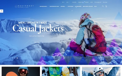 Reszponzív Nextprest - Extreme Store Clean Bootstrap Ecommerce PrestaShop sablon 77330