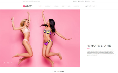 SWIMSY - Tema elegante do Shopify de roupas de banho