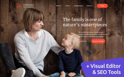 Family Center - sjabloon voor counseling Moto CMS 3