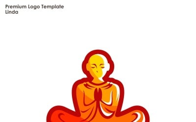 Modèle de logo de méditation