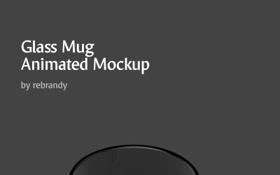 New Glass Mug Animated product mockup