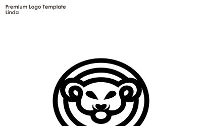 Plantilla de logotipo de león