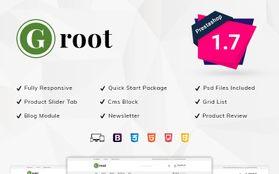 Reszponzív Groot Nursery Store PrestaShop sablon 77421