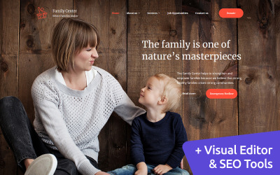 Семейный центр - Шаблон консультирования Moto CMS 3