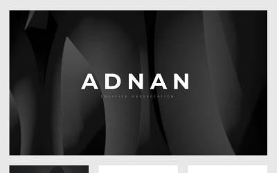 Adnan Minimal Sunum PowerPoint şablonu
