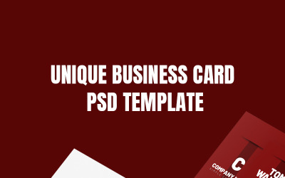 Black Light Business Card Design PSD - Corporate Identity Template