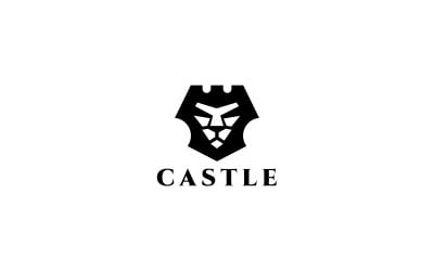 Castle Lion Logo Template