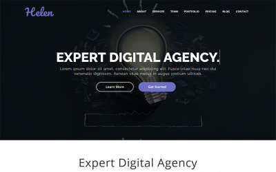 Helen - One Page Parallax Landing Page Template